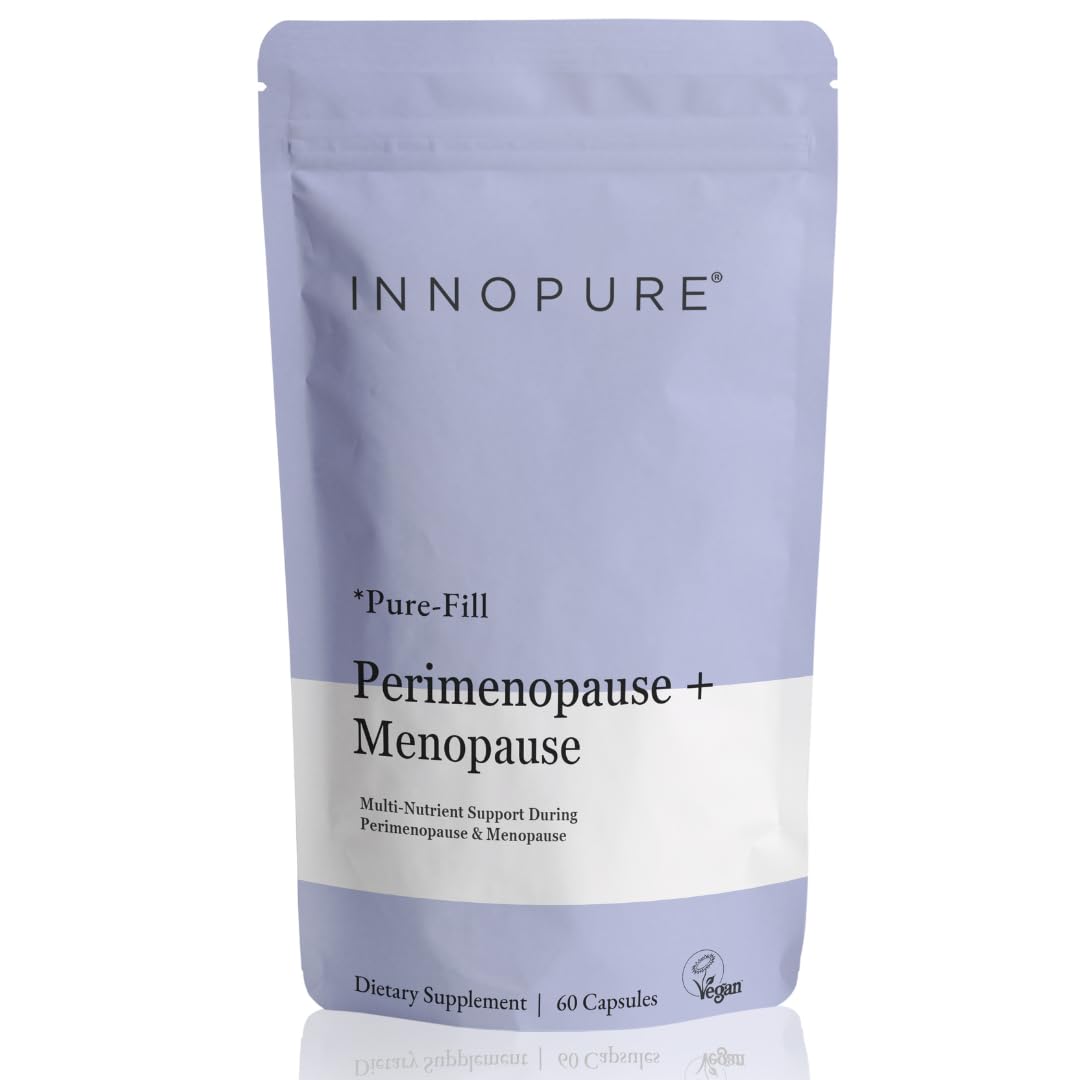 INNOPURE Perimenopause & Menopause Complex for Women (2 Month Supply) Red Clover, Wild Yam, Maca, Sage and Vitamins Including B6 for Hormone Regulation, Clean Label (Pure-Fill) 60 Capsules INNOPURE uk supplements