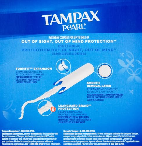Tampax Pearl Plastic Tampons, Light Absorbency, Unscented, 36 Count (Pack of 2) (72 Total Count) Procter & Gamble uk supplements