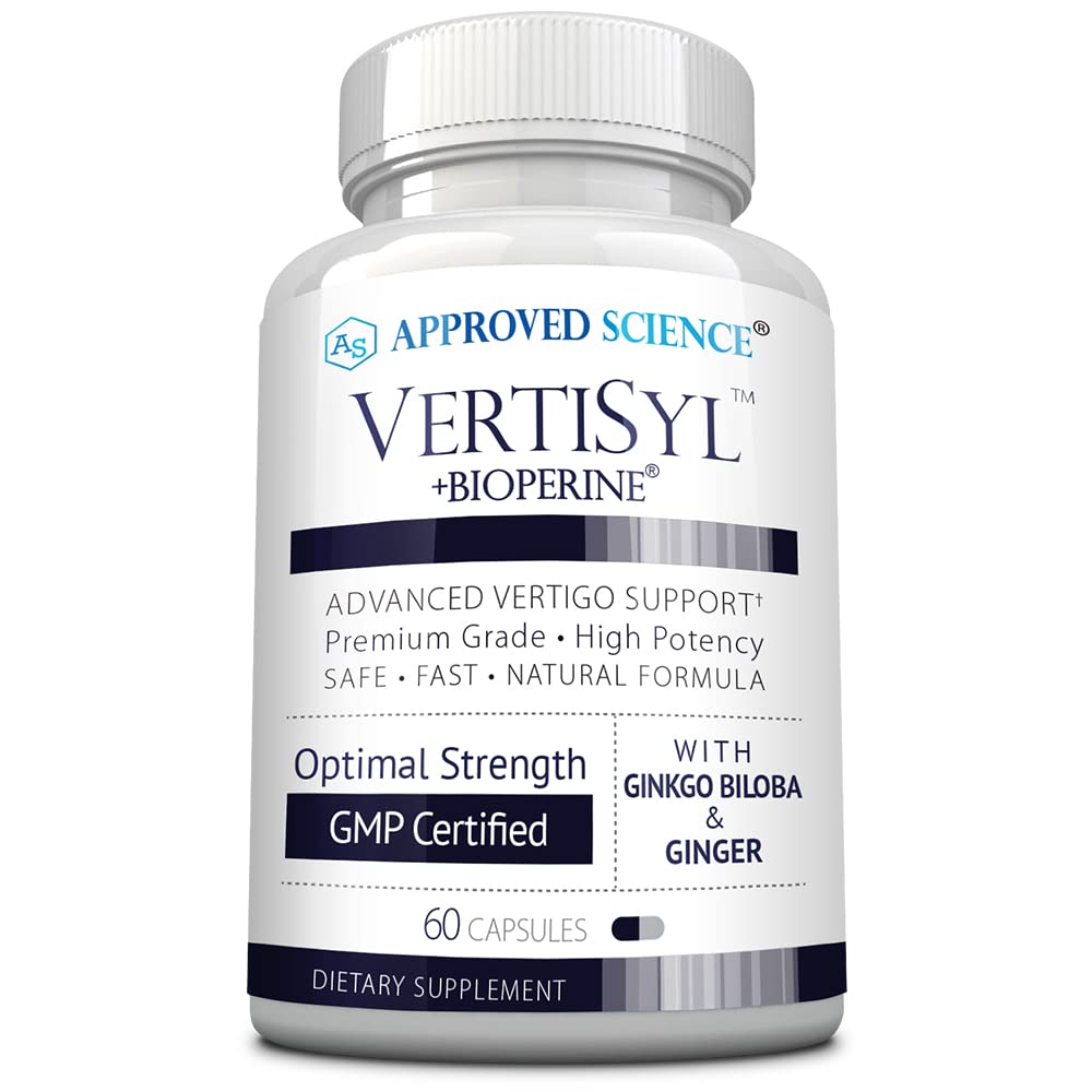 Approved Science VertiSyl - Ginkgo Biloba, Ginger, Vitamin D3, BioPerine - 60 Capsules - 1 Month Supply Approved Science uk supplements