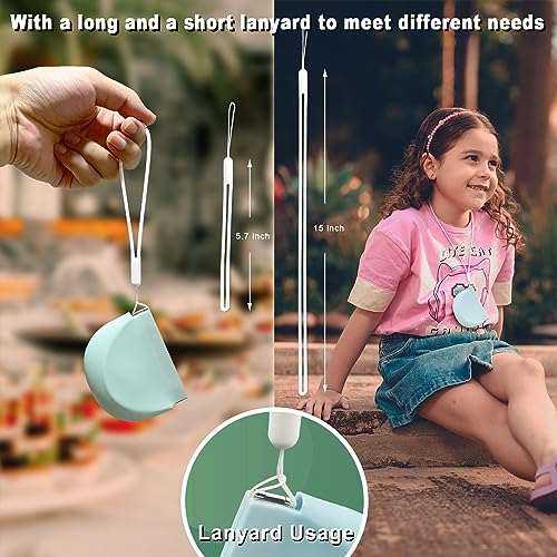 2 Pack Silicone Retainer Case with Lanyard Soft Slim Cute Aligner Case Holder Dental Thin onbuwws uk supplements