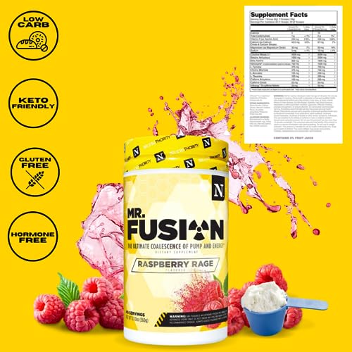 Nutrithority Mr.Fusion Pre Workout Supplement, Pineapple Punch, 40 Servings Nutrithority uk supplements