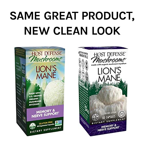 Host Defense, Lion's Mane Capsules, Promotes Mental Clarity, Focus and Memory Host Defense uk supplements