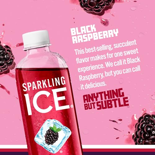 Sparkling Ice, Black Raspberry Sparkling Water, Zero Sugar Flavored Water, with Vitamins Sparkling ICE uk supplements