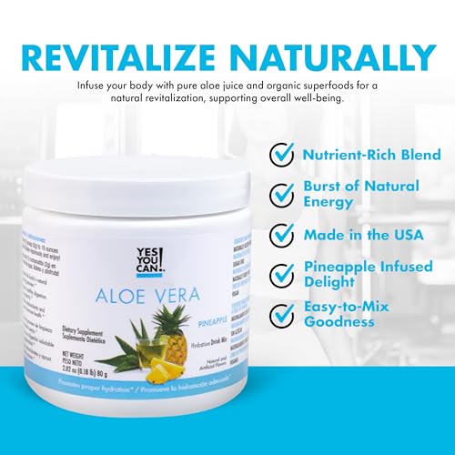 Yes You Can! Organic Aloe Vera Drink Mix - Super Greens Powder - Energy Drink Powder Yes You Can! uk supplements