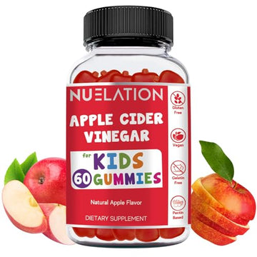 NUELATION Apple Cider Vinegar Gummies for Kids, 60 Servings. Gluten Free, Vegan and Gelatin NUELATION uk supplements