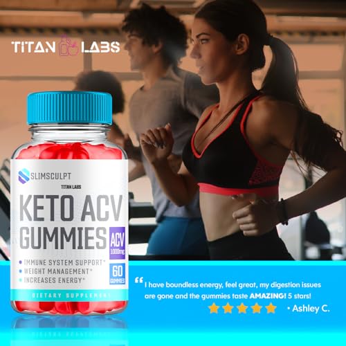 (2 Pack) Slimsculpt Keto ACV Gummies, Slim Sculpt Keto ACV Gummies Advanced Weight Loss 1000MG Titan Labs uk supplements