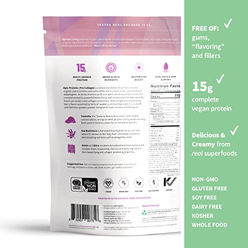 Sprout Living Epic Protein Pro Collagen, 364 g Sprout Living uk supplements