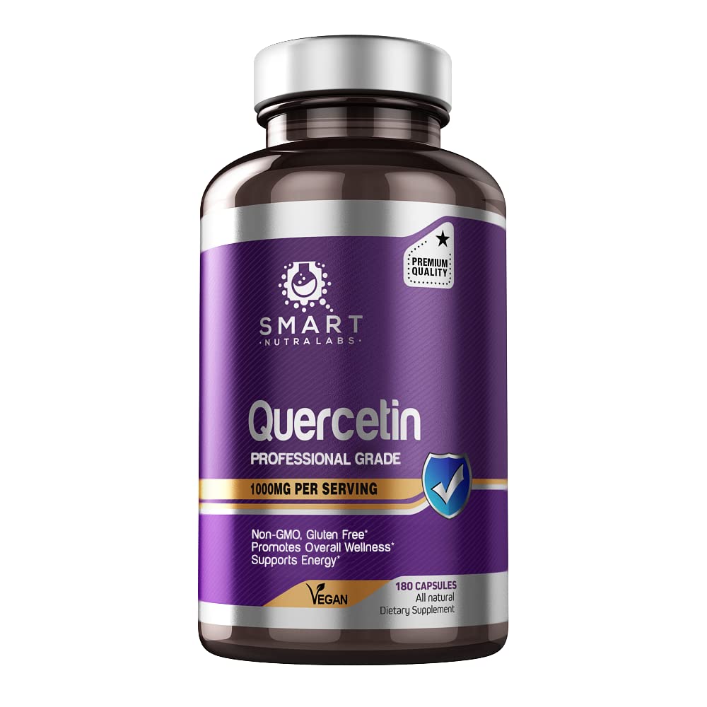 SMART NUTRA LABS Quercetin 1000mg- 180 Vegan Capsules SMART NUTRA LABS uk supplements