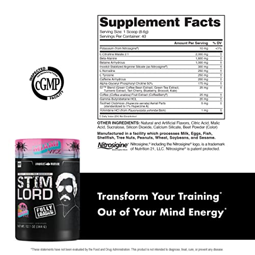 Anabolic Warfare Stim Lord Fully Loaded (Miami Vice - 40 Servings) Anabolic Warfare uk supplements