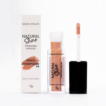 Bade Natural Moisturizing Lip Gloss Peach Champagne 04 – Soft Shine Finish, Smooth Non-Sticky Formula Bade Natural uk supplements