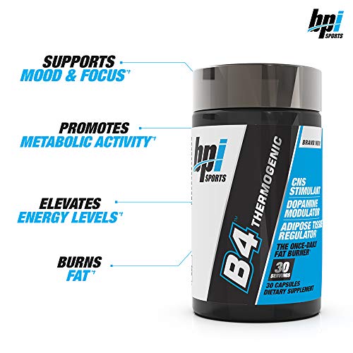 BPI Sports B4 – Extra-Strength Fat Burner – Keto-Friendly – Appetite Suppressant – Caffeine BPI Sports uk supplements