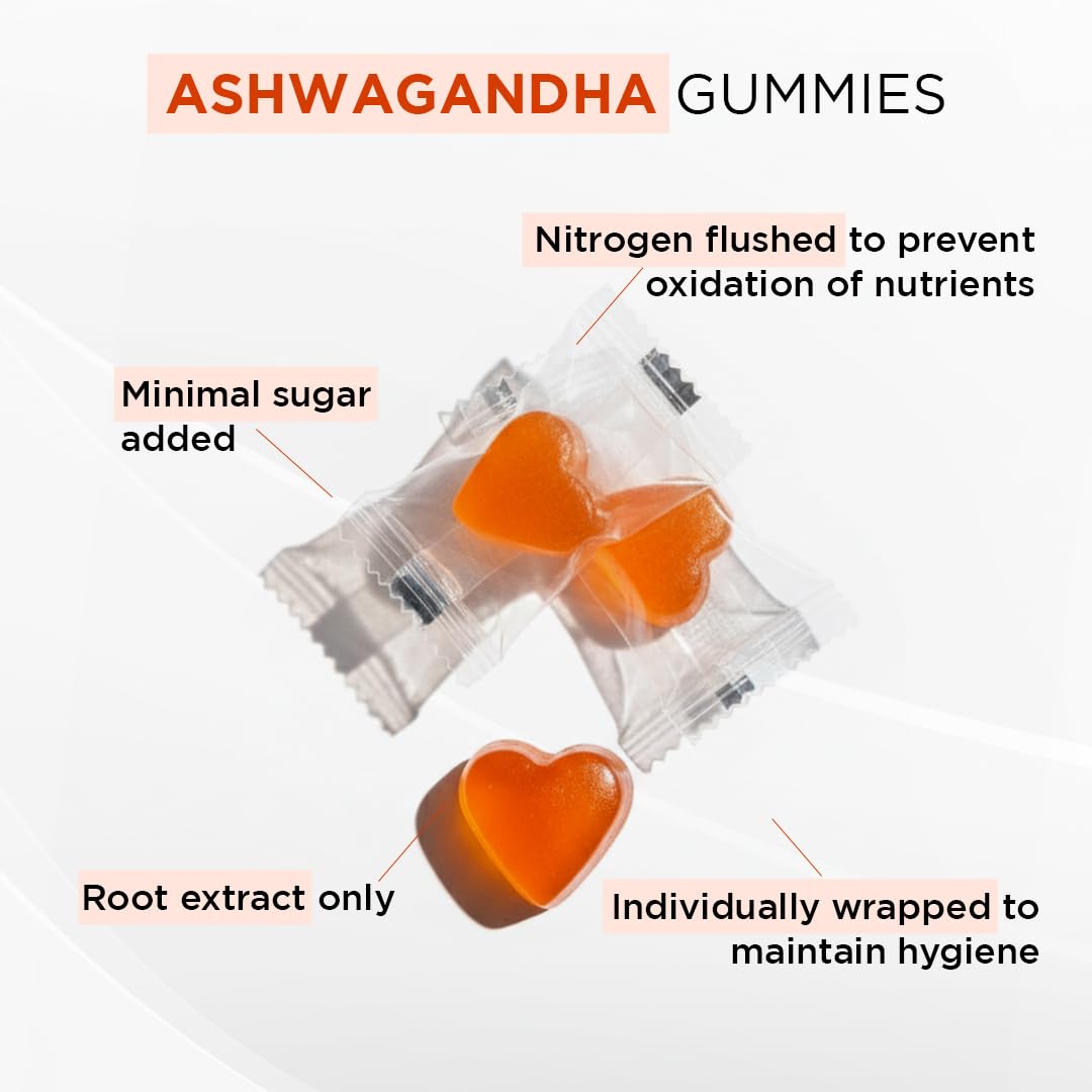 ITADAKIMASU Ashwagandha & Vitamin D Gummies for Stress, Mood & Sleep – Low Sugar, Organic Root Extract and Non-GMO – 60 Count ITADAKIMASU uk supplements