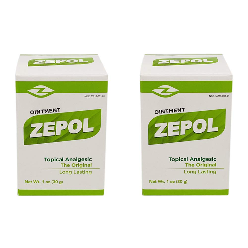 Zepol Original. Topical Ointment for Muscles, Joints, Backache, Sprains, and Strains. 1 oz. Pack of 2 Zepol uk supplements