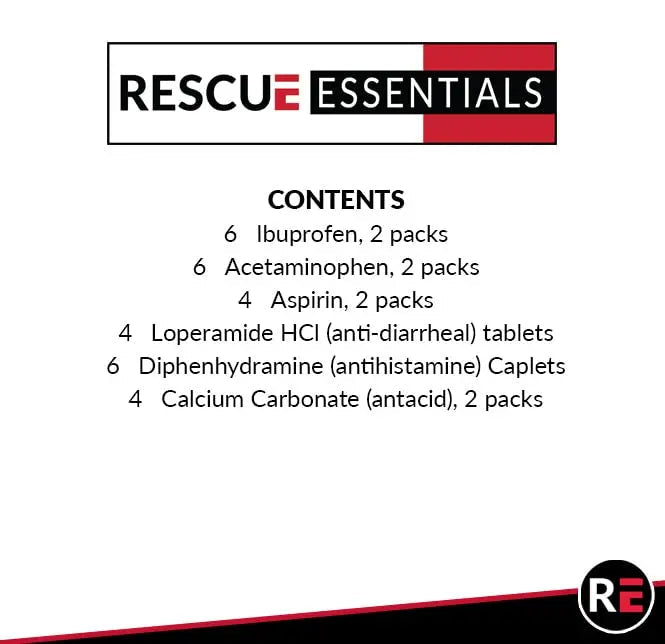 MEDICATIONS Unit DOSE Pack by RESCUE ESSENTIALS Rescue Essentials uk supplements