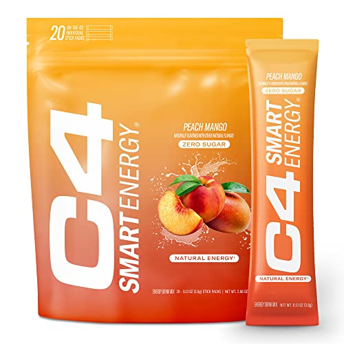 C4 Smart Energy Powder Stick Packs - Sugar Free Performance Fuel & Nootropic Brain Cellucor uk supplements