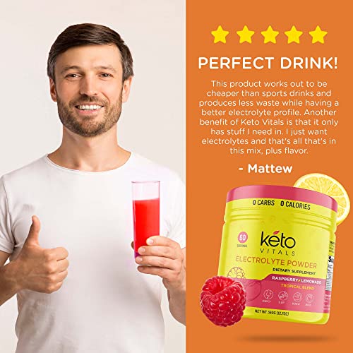Keto Vitals Electrolytes Powder - Sugar Free Keto Electrolytes Powder with Potassium Keto Vitals uk supplements