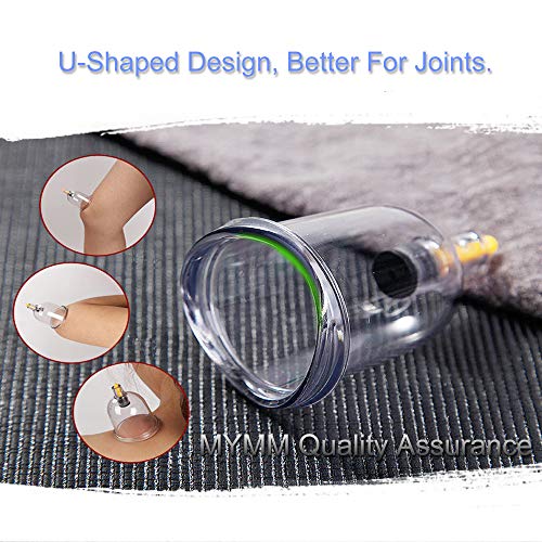 MYMM 12 Cupping Cups Sets Biomagnetic Traditional Professional Chinese Therapy Massage MYMM uk supplements