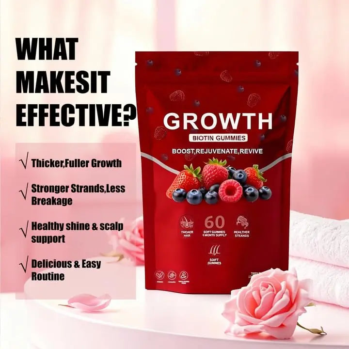 BDQBDQ Lumin Hair Growth Gummies, Infused with Biotin, Vitamins, and Botanical Extracts to Support Healthy Hair Growth and Strength BDQBDQ uk supplements