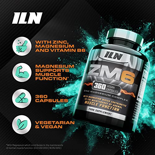 ZM6 - High Strength Zinc Magnesium Supplement - Zinc & Magnesium for Muscle Function Iron Labs Nutrition uk supplements