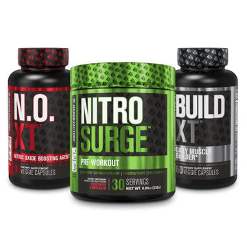 Jacked Factory Nitrosurge Pre Workout, N.O. XT Nitric Oxide Supplement & Build-XT Daily Jacked Factory uk supplements