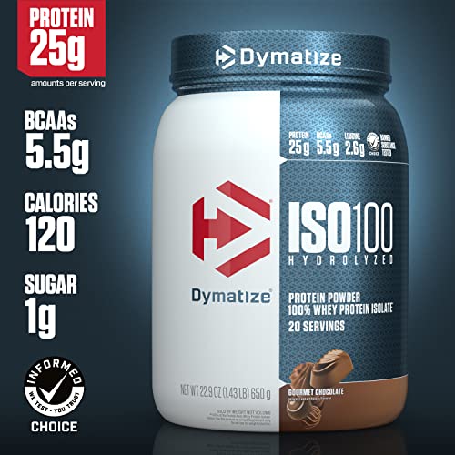 Dymatize ISO100 Hydrolyzed Protein Powder, 100% Whey Isolate , 25g of Protein, 5.5g BCA Dymatize uk supplements