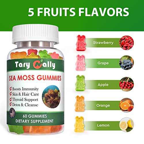 Tary Nally Sea Moss Gummies, Organic Irish Sea Moss Gummies for Adults & Kids Tary Nally uk supplements