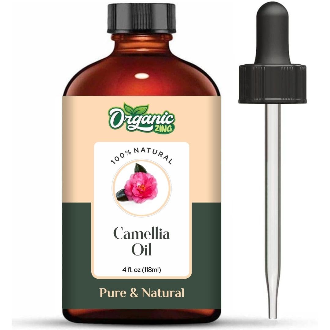 Organic Zing Camellia (Camellia Japonica) Oil | Pure & Natural Carrier Oil for Skincare, Hair Care & Massage ORGANIC ZING uk supplements