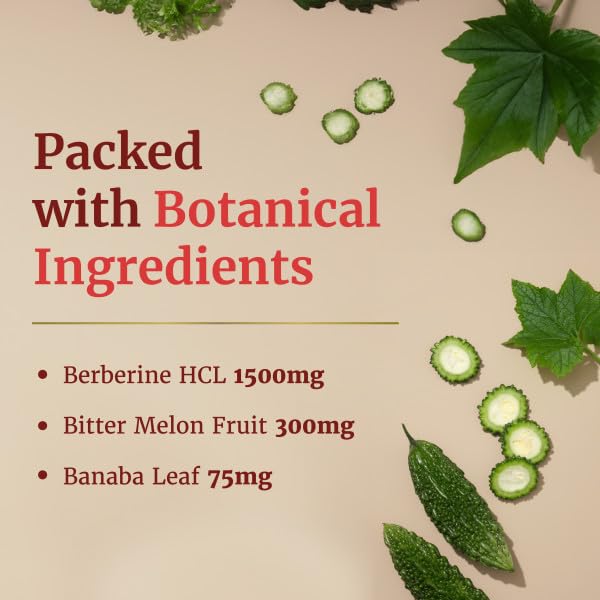Berberine HCL 1500mg for Weight Management | Botanical Keto Inducing Berberine Supplement Nobi Nutrition uk supplements