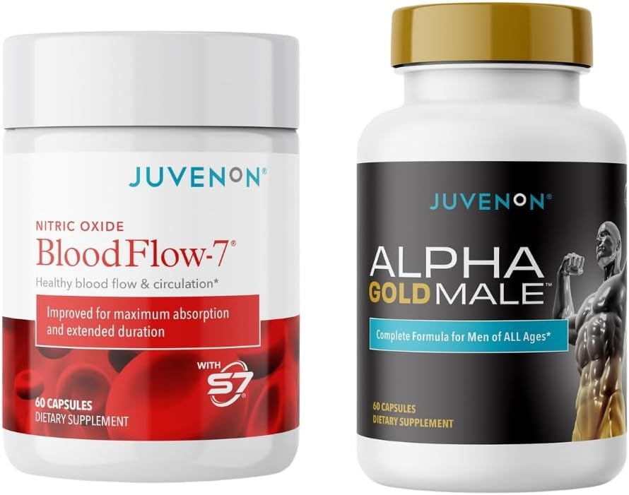 Juvenon Maximum Male BloodFlow-7 Nitric Oxide Supplement with Nitrosigine + Alpha Gold Male Juvenon uk supplements