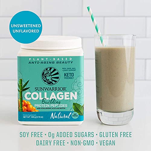 Sunwarrior Collagen Building Protein Peptides, Natural, 500 g Sunwarrior uk supplements
