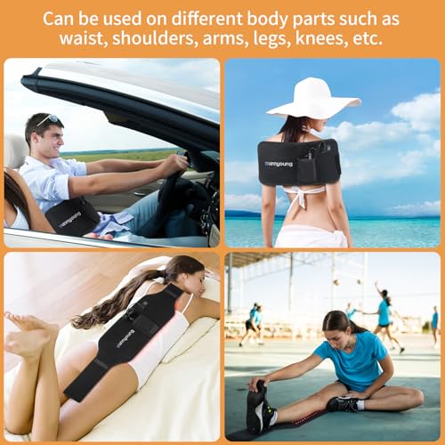 SUNNYOUNG Red Light Therapy Belt, Infrared Light Therapy Wrap Muscle Relaxing Belt with 120 LED Lights sunnyoung uk supplements