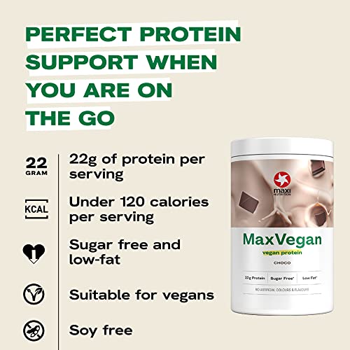 MaxiNutrition - MaxVegan Protein Powder, Chocolate - Plant Based Protein Food Supplement MaxiNutrition uk supplements