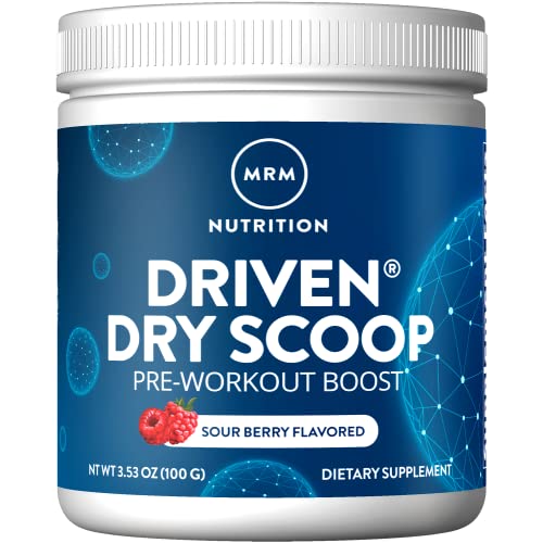 MRM Nutrition Driven Dry Scoop Pre-Workout Powder| Sour Berry Flavored| Pure Ingredients MRM uk supplements