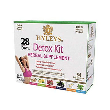 Hyleys Detox Tea for Cleanse and Weight Loss - 28 Day Kit - 84 Tea Bags (9 Pack) HYLEYS uk supplements