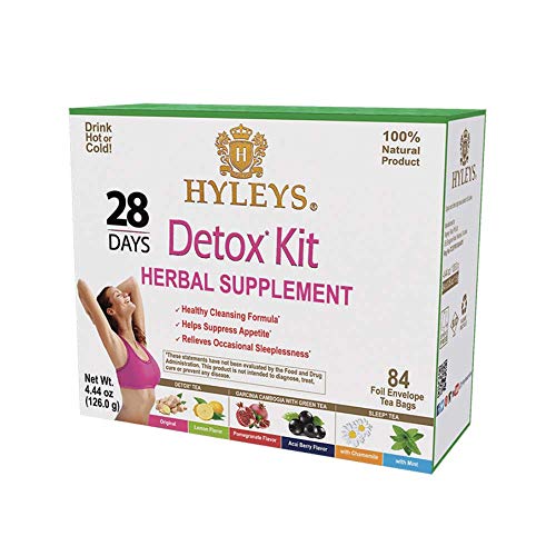Hyleys Detox Tea for Cleanse - 28 Day Kit - 84 Tea Bags - Gift Gift For Mom For Mom HYLEYS uk supplements