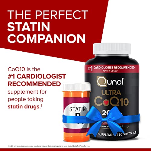Qunol CoQ10 200mg Softgels, Ultra CoQ10 - Ultra High Absorption Coenzyme Q10 Supplem Qunol uk supplements