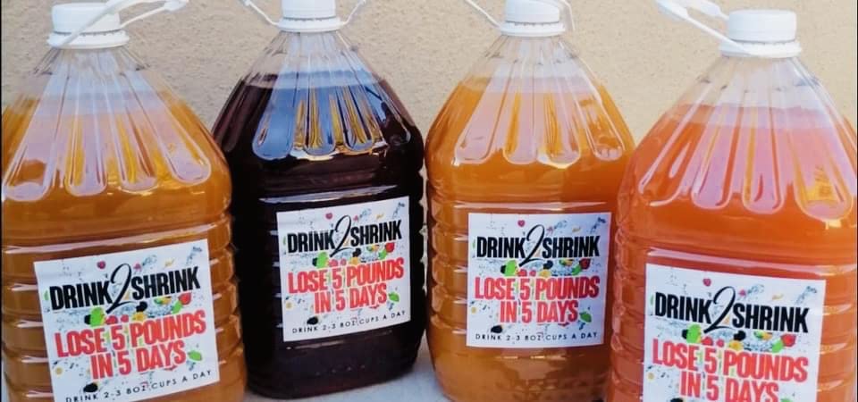 4 Week drink2Shrink Detox Formula Start Losing That Stubborn Belly Fat! (Green Apple) Heath Secret uk supplements