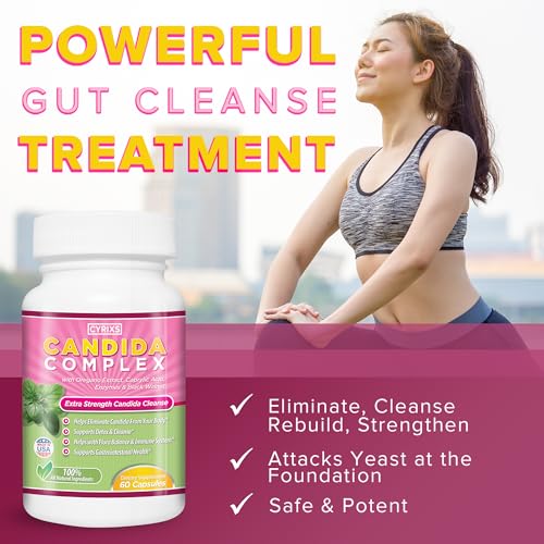 Cyrixs Health Candida Complex | Boost Your Immune System | All Natural Gut Cleanse with Herbs, Antifungals Cyrixs Health uk supplements