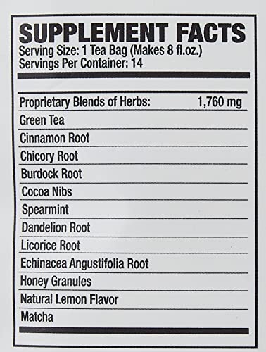 Rapid Fire Slim Tea 14 Day Herbal Teatox, Blend of Natural Herbs and Botanicals, Supports Healthy SNS uk supplements