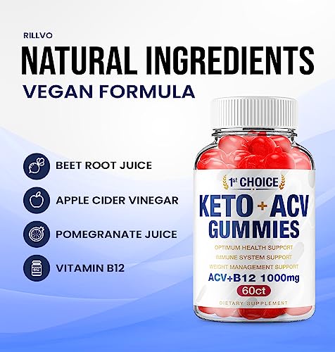 (2 Pack) 1st Choice Keto ACV Weight Loss Gummies Keto First Choice ACV Advanced Formula Rillvo uk supplements