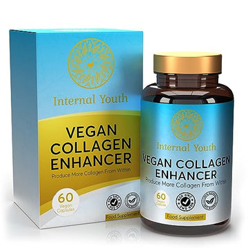 Vegan Collagen Supplement for Women & Men - 60 Advanced Collagen Booster Tablets Internal Youth uk supplements