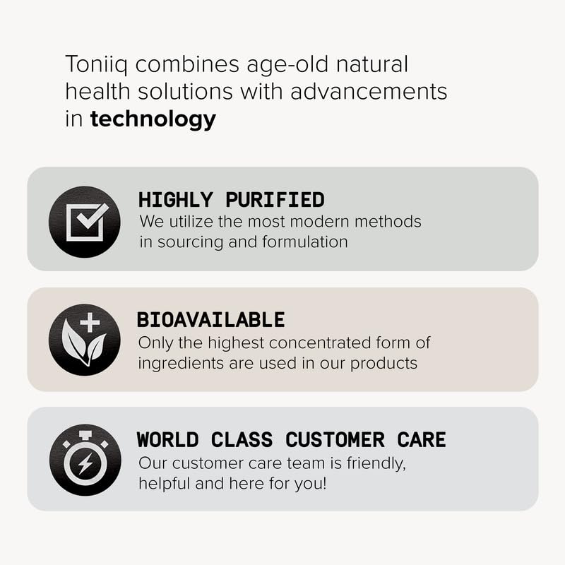 Toniiq Fadogia Agrestis - Ultra High Potency 30:1 Extract - 1200mg Per Serving - Highly Concentrated - Third-Party Lab Tested - 120 Capsules Toniiq uk supplements
