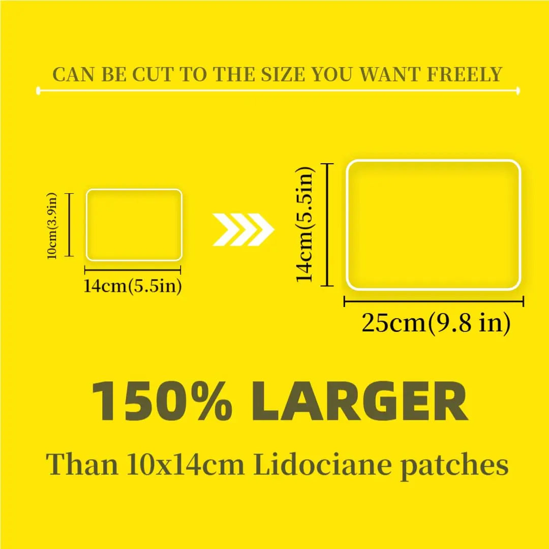 CARELAND 4% Extra Large Lidocaine Patches Maximum Strength Pain Relief Patch XL for Back & Shoulder,Back Pain Relief Products Patches & Flexible Fabric Numbs Away Pain, 6 Ct. CARELAND uk supplements