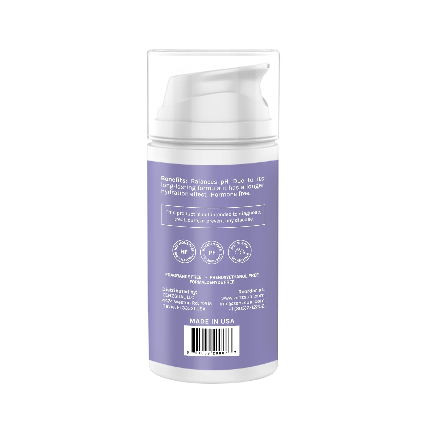 ZENZSUAL Vaginal Moisturizer Gel with Hyaluronic Acid, p-H Balanced, Water-Based for Women ZENZSUAL uk supplements