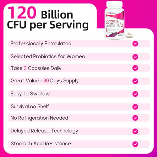 120 Billion CFU Probiotic - Menopause Support Probiotics for Women, 13-in-1 Natural Negima uk supplements