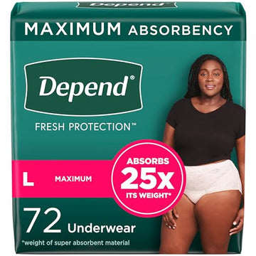 Depend Fresh Protection Adult Incontinence Underwear for Women Depend uk supplements