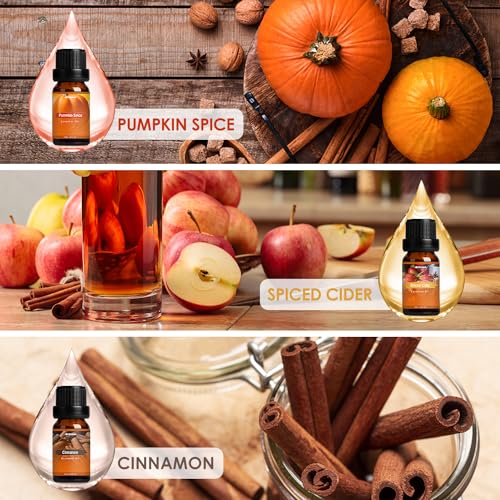 Autumn Fragrance Oil Set, Premium Fall Essential Oils for Diffuser and Candle Making -Cinnamon ARVIDSSON uk supplements