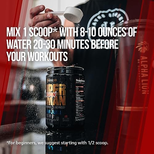 ALPHA LION Superhuman Burn 2-in-1 Metabolism Booster Pre Workout ALPHA LION uk supplements