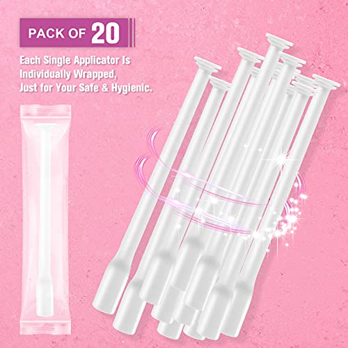 Nieteyrue 20-Packs Suppository Applicators for Women, Disposable, Individually Wrapped Nieteyrue uk supplements