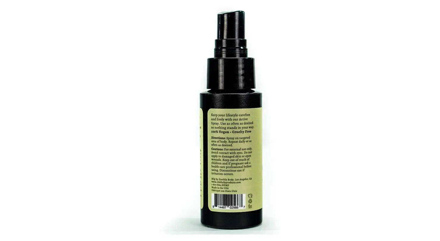 Hemp Daily Active Spray | Hemp Spray with Essential Oils | Vegan, Organic Ingredients | 2 Fluid Ounces (Original Spray, Single) Premium Hemp Extract Daily uk supplements